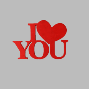 Letrero "I Love You"