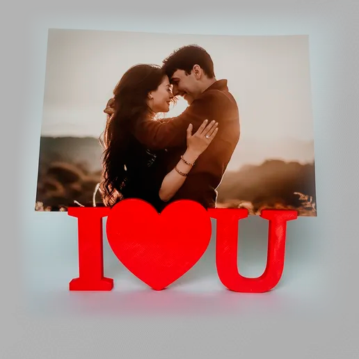 Topper O Colocador De Tarta Fotográfico Personalizado Para San Valentín, Diseño Exclusivo Fondantify, Multicolor, Hecho En Alemania